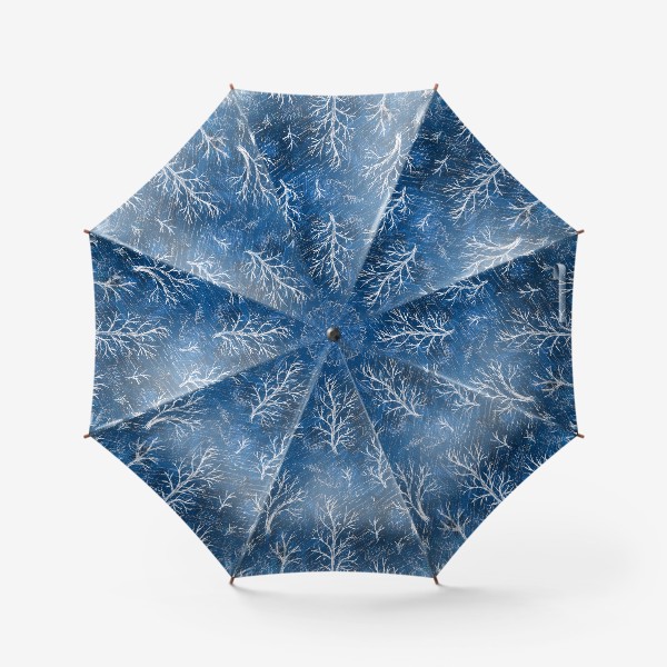 Зонт «Зимние деревья в снегу»