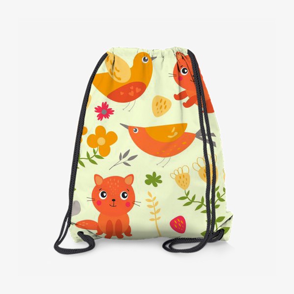 Рюкзак «Котята и птички»