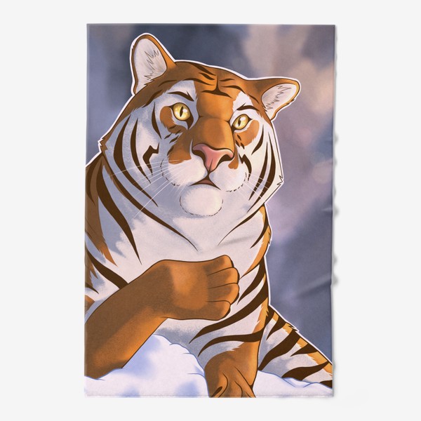 Полотенце «Тигр на снегу»