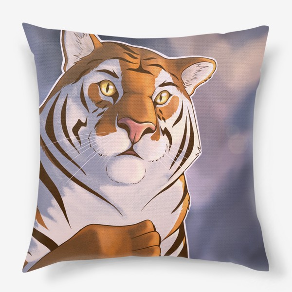 Подушка «Тигр на снегу»