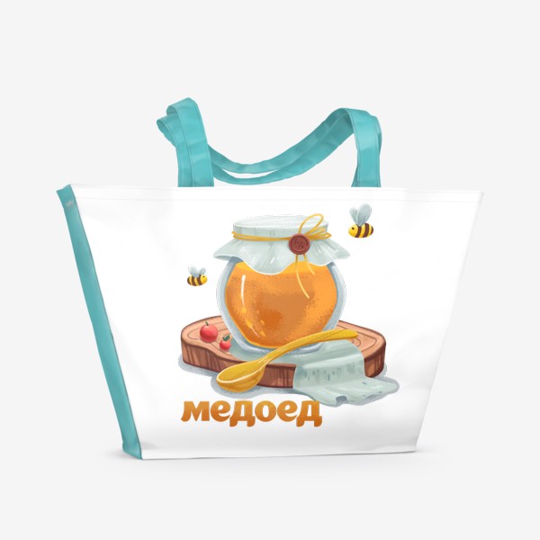Пляжная сумка «Медоед»