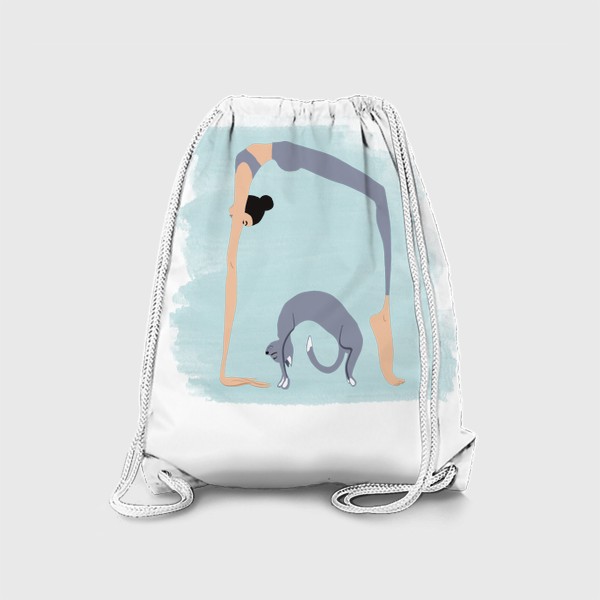 Рюкзак «Йога с котом »