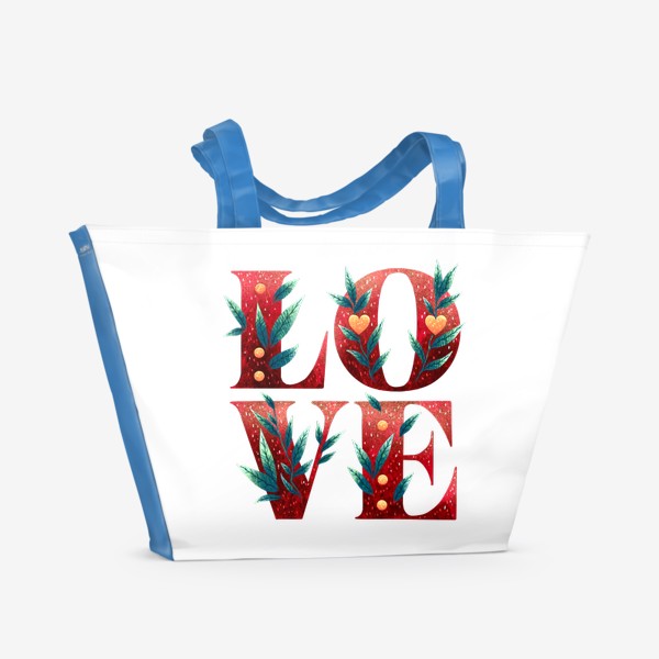 Пляжная сумка «Love Любовь»