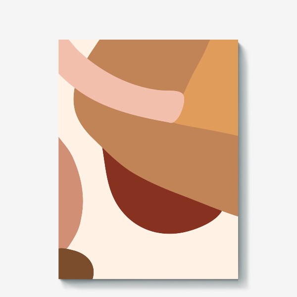 Холст «Абстракция в коричневых тонах/Abstraction in brown shades»