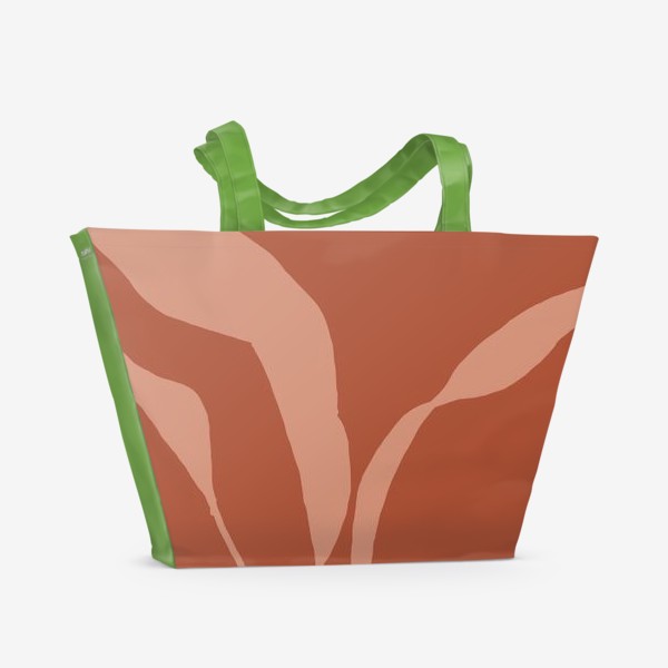 Пляжная сумка «Минималистичные растения №2/Minimalist plants №2»