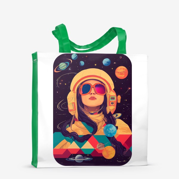 Сумка-шоппер «Девушка в космосе»
