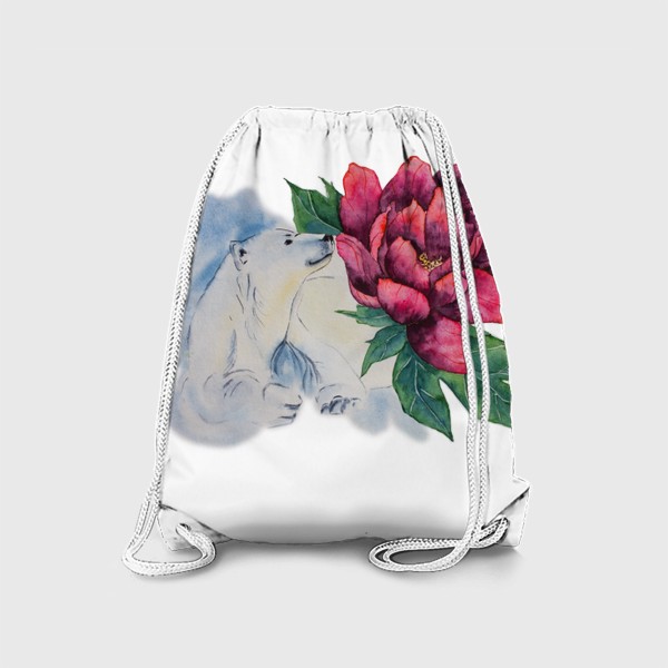 Рюкзак «Мишка с цветами»