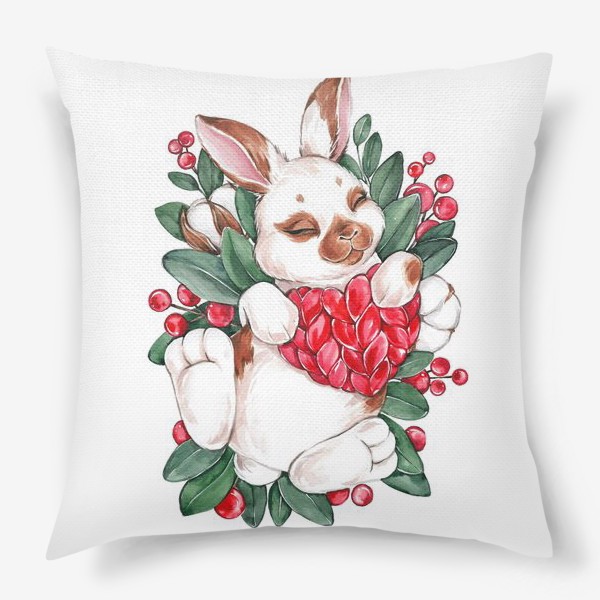 Подушка «Зимний кролик»