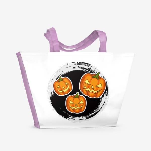 Пляжная сумка «Тыквы Хэллоуин»