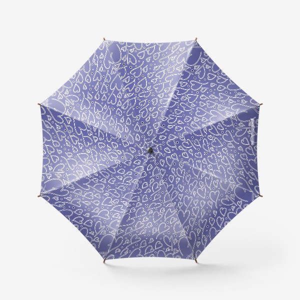 Зонт «Узор сердечки»