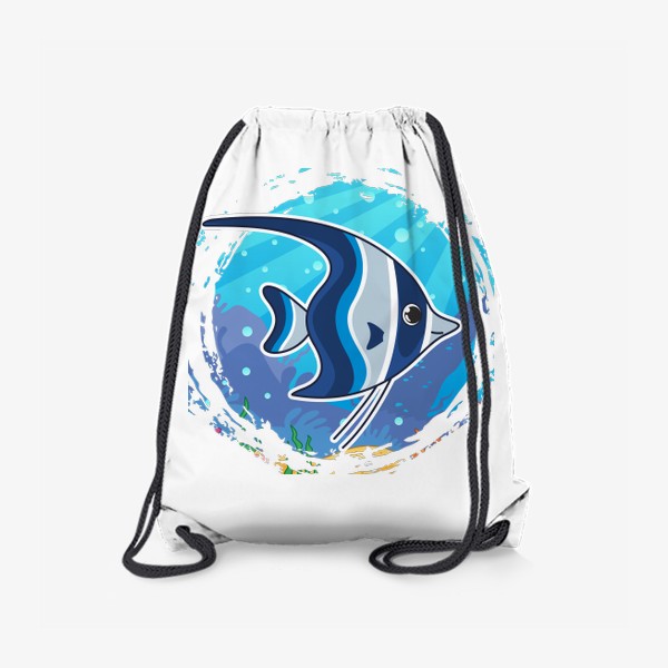 Рюкзак «Мультяшная синяя рыбка»