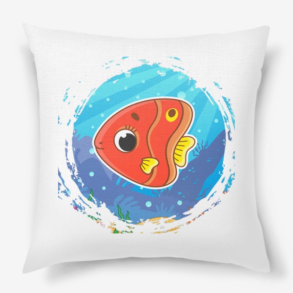 Подушка «Мультяшная морская рыбка»