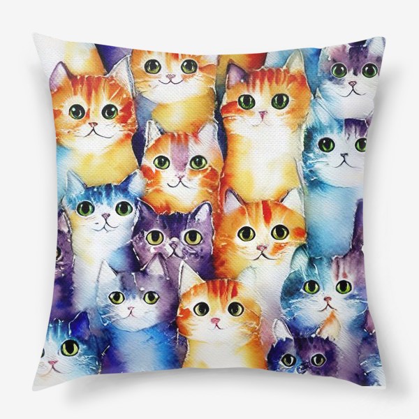 Подушка «Пушистые коты»