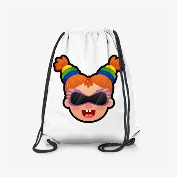 Рюкзак «Мультяшная девочка в очках диско»