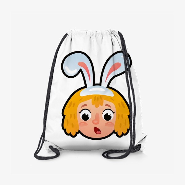 Рюкзак «Мультяшная девочка с ушкаи кролика»