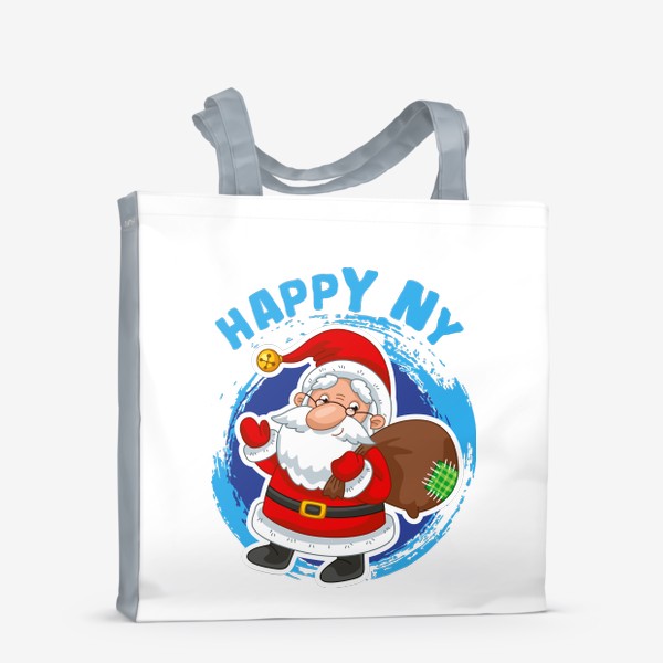 Сумка-шоппер «Санта Клаус с мешком подарков»