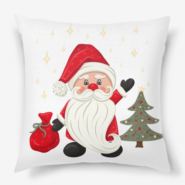 Подушка «Дед Мороз с подарками. Новый год»