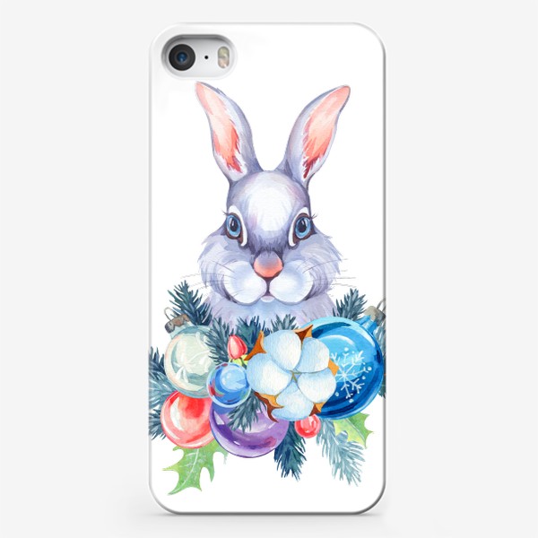Чехол iPhone «Новогодний кролик. Символ года 2023»