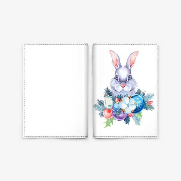 Обложка для паспорта «Новогодний кролик. Символ года 2023»