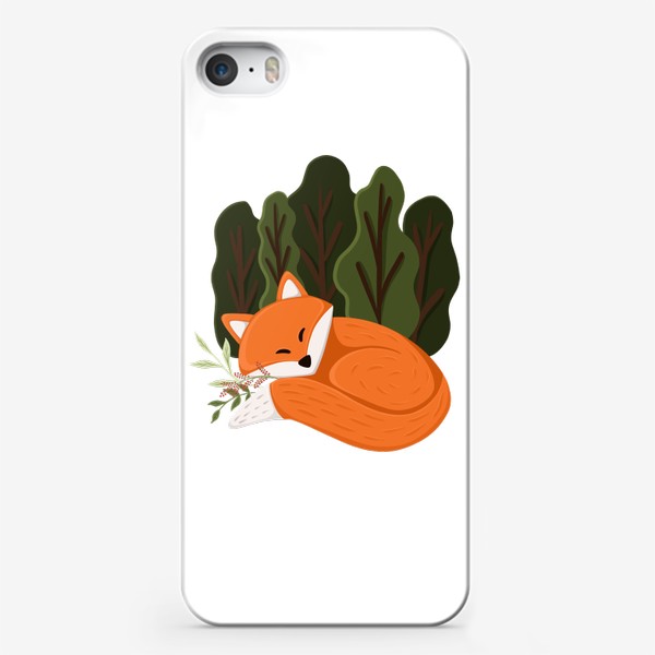 Чехол iPhone «Рыжая лиса. Животное. Природа.»
