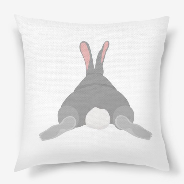 Подушка «Кролик, вид сзади»