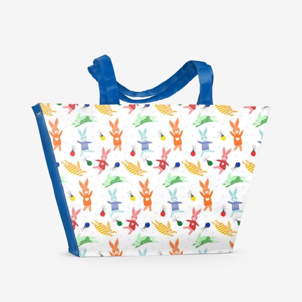 Пляжная сумка «Веселые кролики»