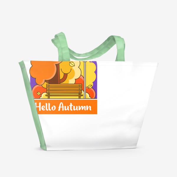 Пляжная сумка « осень»