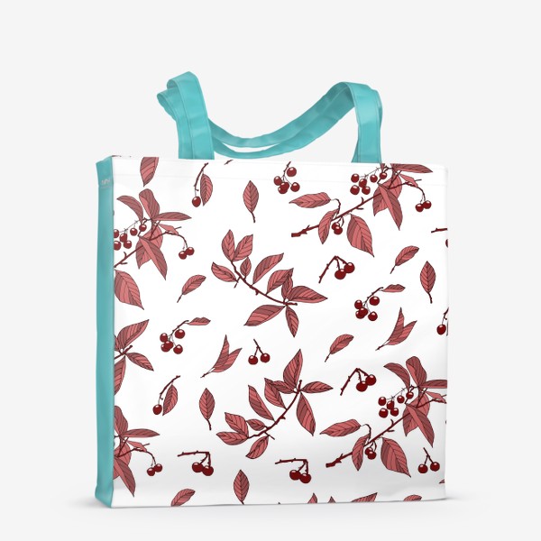Сумка-шоппер «Осенние листья и ягоды»