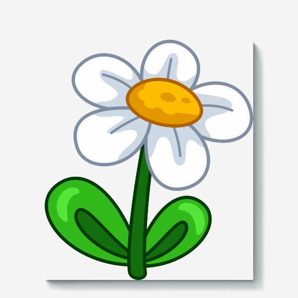 Холст «Белый цветок»