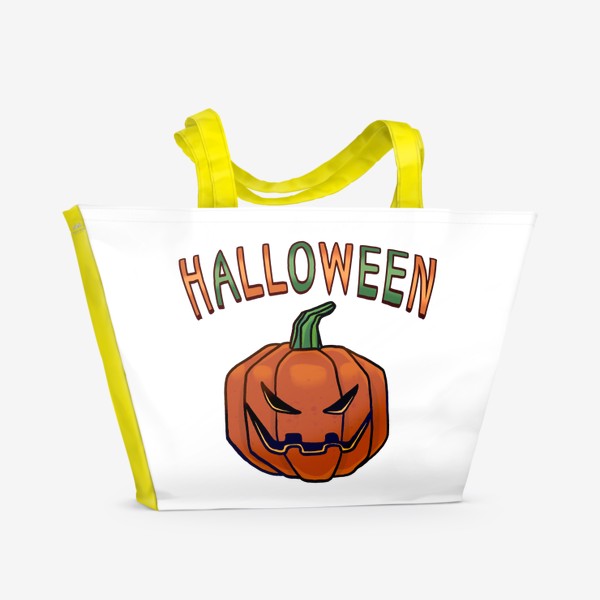 Пляжная сумка «Halloween / Тыква / Хэллоуин »