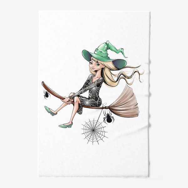 Полотенце «Маленькая ведьмочка летит на шабаш»