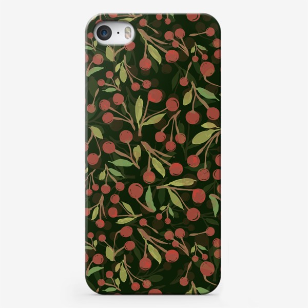 Чехол iPhone «Красные вишни»