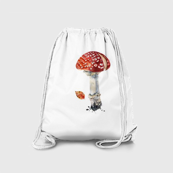 Рюкзак «гриб мухомор на белом фоне»