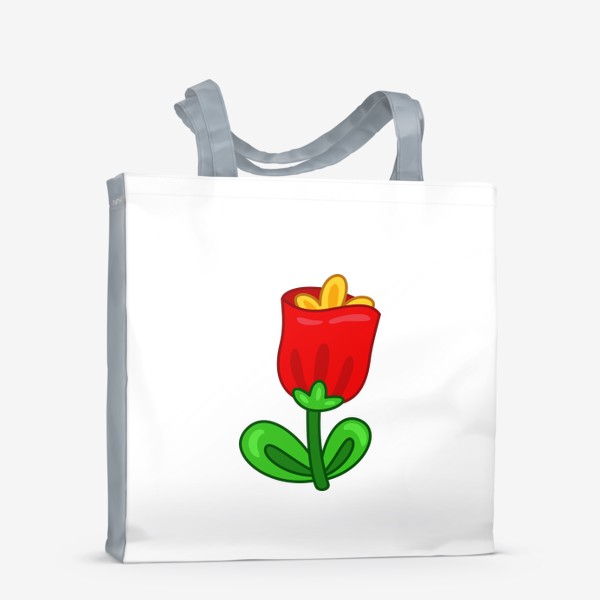 Сумка-шоппер «Красный цветок»