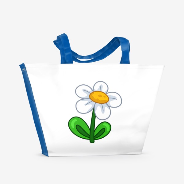 Пляжная сумка «Белый цветок»
