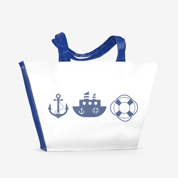 Пляжная сумка «Морской принт»