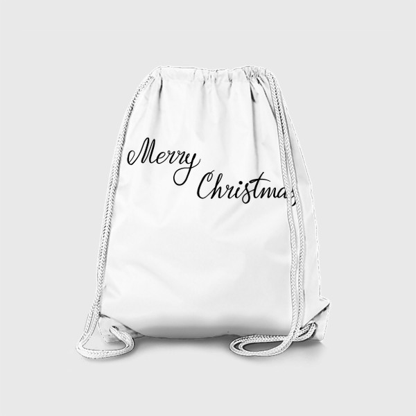 Рюкзак «Merry Christmas. Праздничный леттеринг»