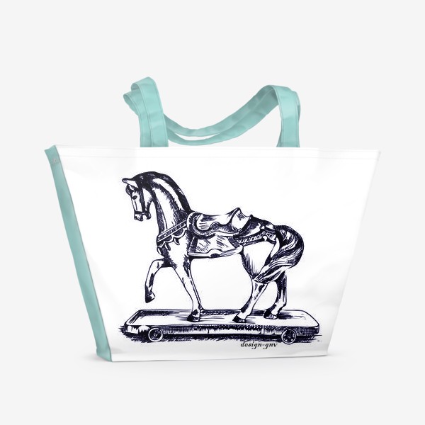 Пляжная сумка «Лошадка »