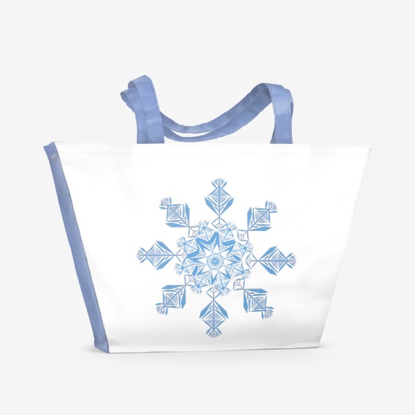 Пляжная сумка «Острая снежинка»