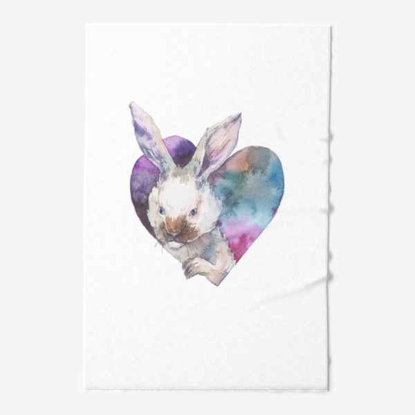 Полотенце «кролик в сердце»