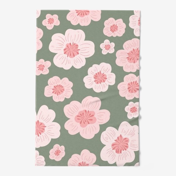 Полотенце «Розовые цветы»