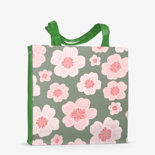 Сумка-шоппер «Розовые цветы»