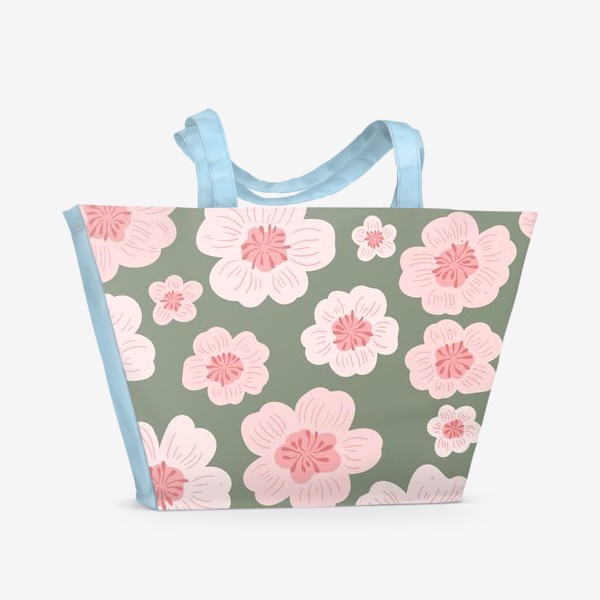 Пляжная сумка &laquo;Розовые цветы&raquo;