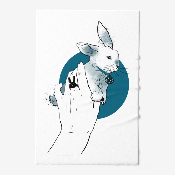 Полотенце «Символ года 2023-водяной кролик»