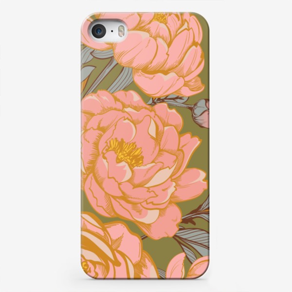 Чехол iPhone «элегантные цветы пиона»