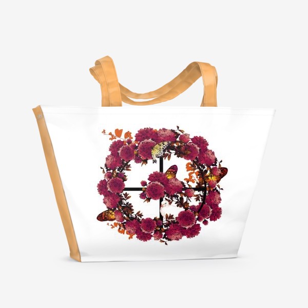 Пляжная сумка «Flower place»