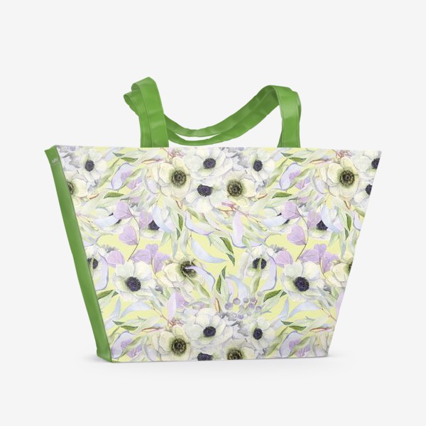 Пляжная сумка «Цветочный принт »