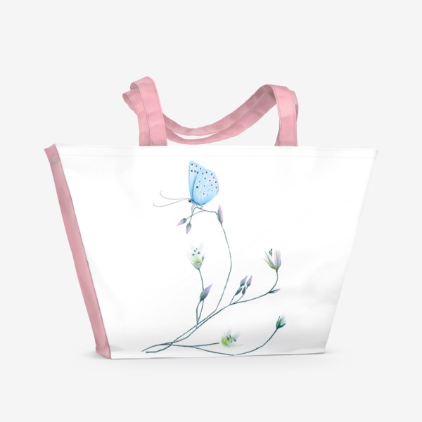 Пляжная сумка «Нежный цветок»
