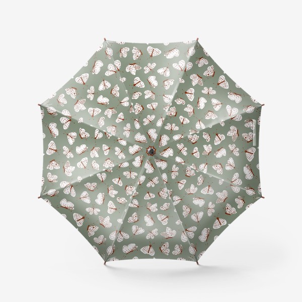 Зонт «Мотыльки на зеленом»