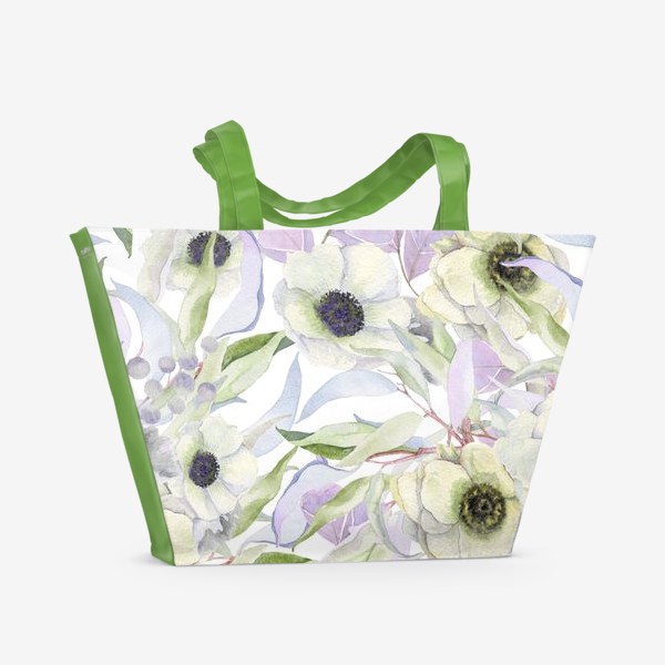 Пляжная сумка «Цветы »